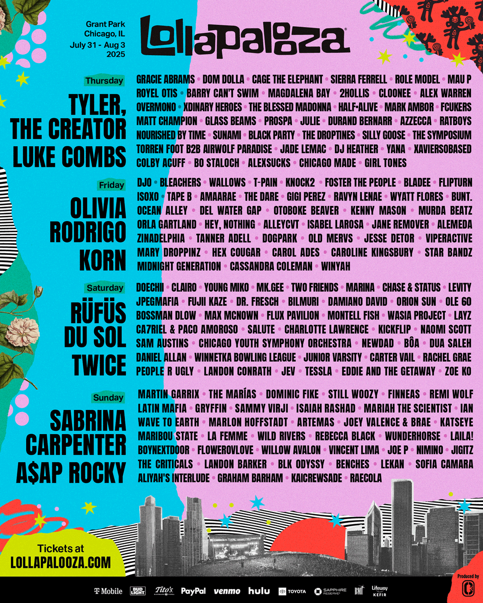 twiceTHcharts's tweet photo. 🎉 TWICE เข้าร่วม Lollapalooza 2025! 🎶
เตรียมพบกับโชว์สุดพิเศษจาก TWICE บนเวทีระดับโลก!📍

 สถานที่: Grant Park, ชิคาโก 🇺🇸

📅 วันที่จัดงาน: 31 กรกฎาคม – 3 สิงหาคม 2568

🗓️ TWICE ขึ้นแสดง: วันเสาร์ที่ 2 สิงหาคม 2568

นี่จะเป็นอีก หนึ่งโมเมนต์ประวัติศาสตร์ของ TWICE และ ONCE ทั่วโลก! 💖
ใครอยู่ใกล้ชิคาโก พลาดไม่ได้จริง ๆ!

--------------------------------------------------

Lollapalooza คือชื่อของเทศกาลดนตรีระดับโลกที่มีชื่อเสียงมาก 🌍🎶

สรุปแบบเข้าใจง่าย:

Lollapalooza (อ่านว่า ลอลละพาลูซา) เป็น เทศกาลดนตรีและศิลปะ ที่รวมศิลปินหลากหลายแนวไว้ในงานเดียว 
เช่น
🎸 Rock / 🎤 Hip-Hop / 🎧 EDM / 🎻 Indie / 🎼 Pop

#TWICE  #Lollapalooza2025  #트와이스  #ONCE