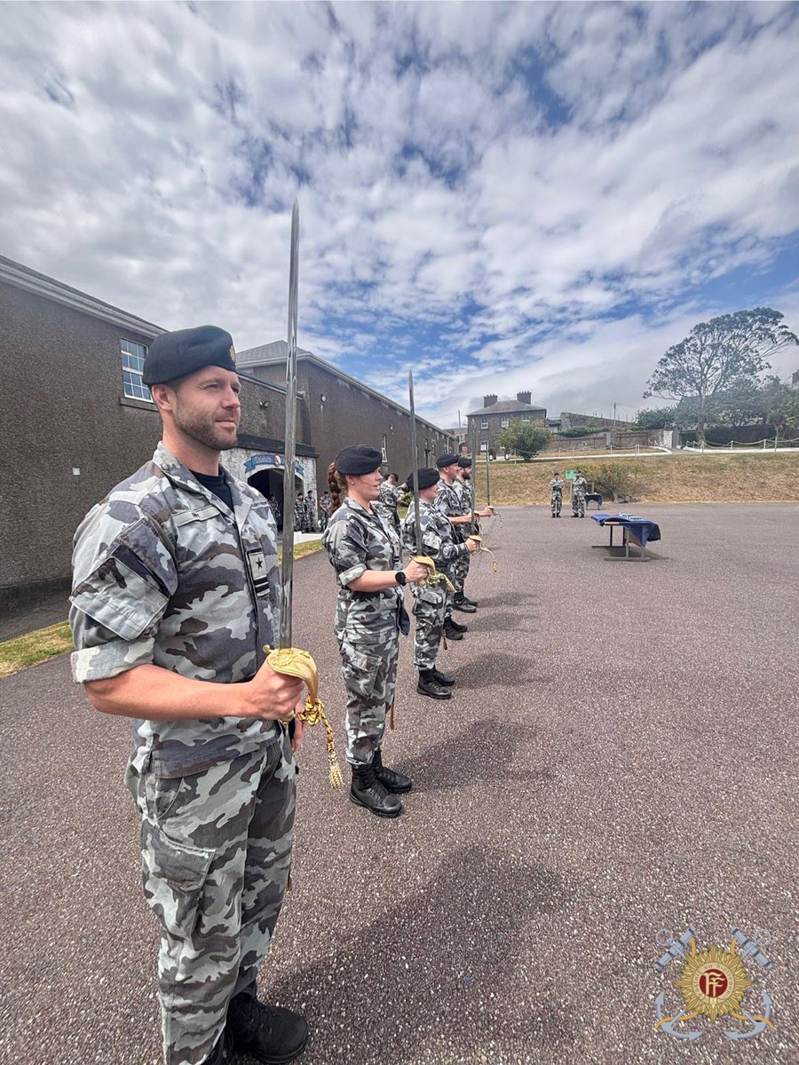 naval_service's tweet image. 🚢 Lots happening at the Irish Navy Base, as we gear up for the 63rd Cadet Class Commissioning Ceremony this Friday! Drill rehearsals, final touches & teamwork – all to honour Ireland’s future Naval Officers. 🇮🇪👏
#Navy #BehindTheScenes