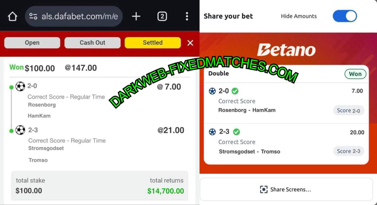 darkwebbetting's tweet photo. https://t.co/kOJIrR44Nc✅
#SureBet #BettingTips #FootballBetting #SportsBetting #WinBig
#FixedMatches #SoccerTips #BetAndWin #SureOdds #WinningTips
#FootballTips #SafeBet #BettingExpert #GuaranteedWin #BigWins #FixedMatch #SoccerPicks #SureOdds #BettingGuru #FootballTips https://t.co/JaMXhT3MvO
