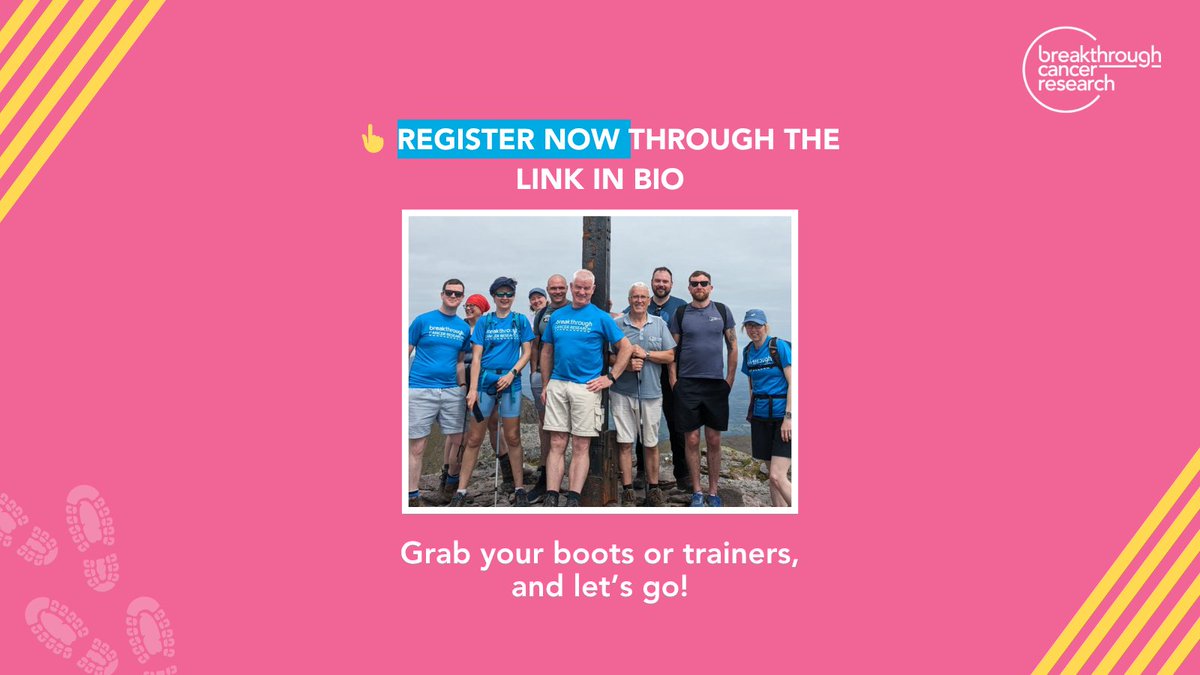 BreakthroCancer's tweet image. 🥾 Hike to 40KM is back this August!
Hike anywhere, anytime in August for Breakthrough Cancer Research.
Get fit, have fun & help #MakeMoreSurvivors
💙 Sign up today & get a t-shirt!
bit.ly/Hike40k2025
#Hike40K #CancerResearch