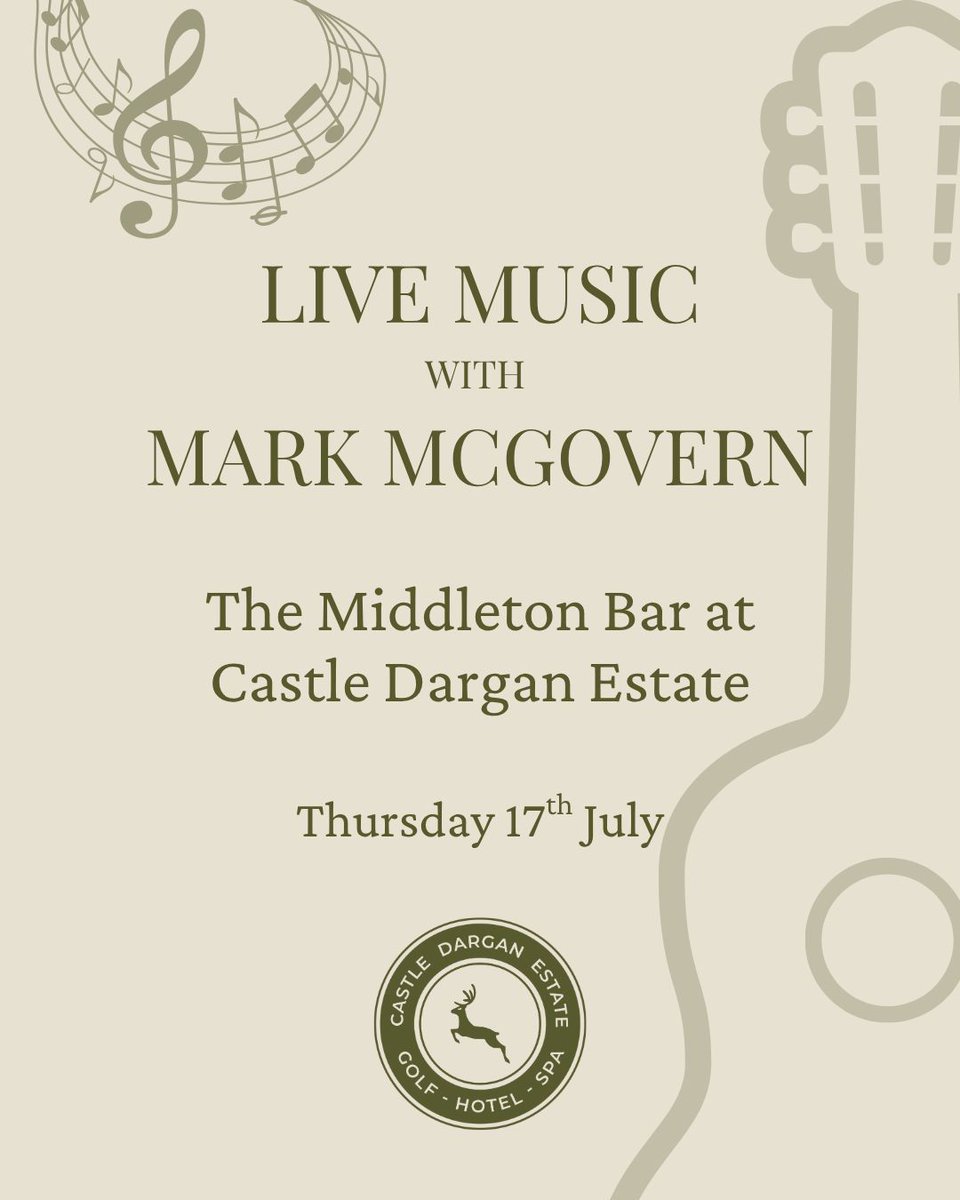 🎶 Live music is back this Thursday at The Middleton Bar!
Come join us at Castle Dargan Estate for good tunes, great company, and that relaxed weekend feeling. Catch up, chill out &amp; enjoy!
#LiveMusic #MiddletonBar #WeekendVibes #Sligo