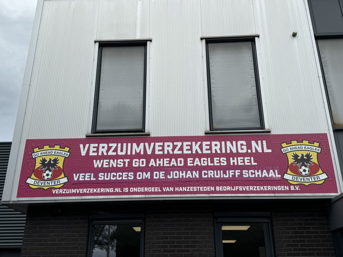 Tekst maar even aangepast. Veel succes 3 augustus <a href="/GAEagles/">Go Ahead Eagles 🦅</a>