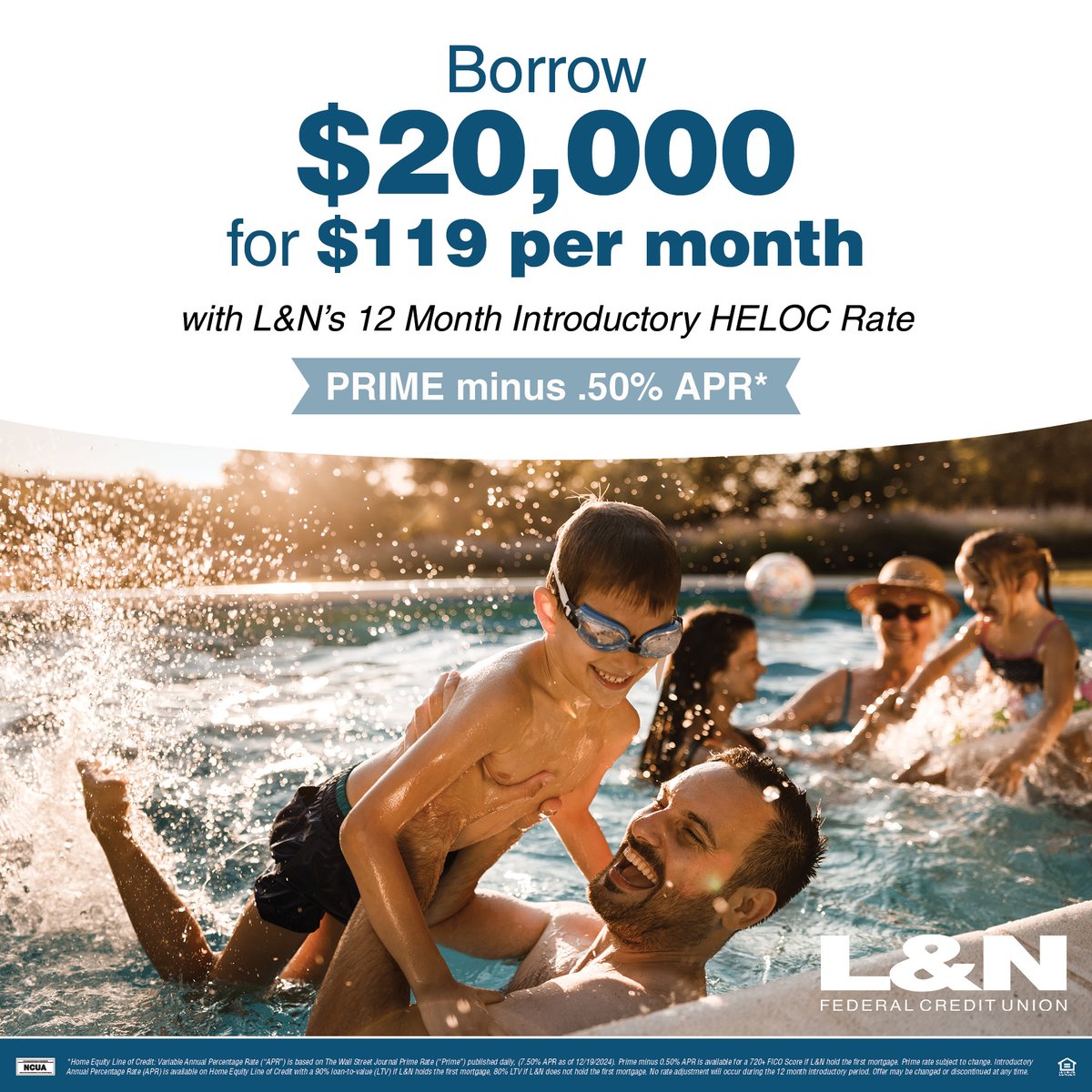 Learn more or apply at LNFCU.com/personal/home-…