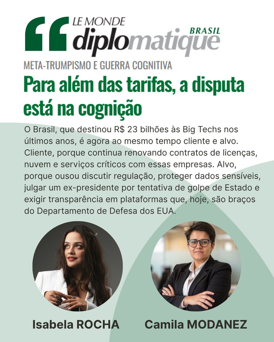 rochadashicheva's tweet photo. Neste artigo para a @diplobrasil , @CamilaModanez e eu discutimos as implicações geopolíticas do novo tarifaço de Trump

Leia a matéria em https://t.co/5QRAUoUXtr 

O que está em jogo não é só nossa economia, mas a cognicção do nosso povo perante a máquina de guerra yankee https://t.co/P5MefktvE3
