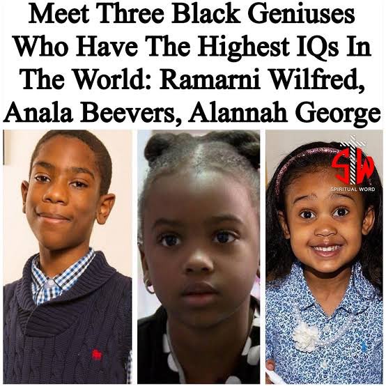 Joe__Bassey's tweet image. These black kids have the highest IQs in the world.