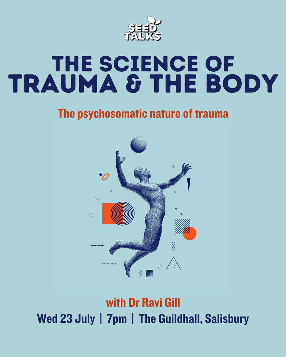 Salisbury Guildhall (@salsguildhall) on Twitter photo Just one week until the next <a href="/SeedTalks/">Seed Talks</a>! Explore the connection between trauma & the body in this empowering talk.
Only a few tickets left so grab them while you can! 🎟️👉 bit.ly/3IeKM8Y
📅 Weds 23rd July
🕔 Doors 7pm | Talk starts 7.30pm
📌 Salisbury Guildhall
🔞 18+ Just one week until the next <a href="/SeedTalks/">Seed Talks</a>! Explore the connection between trauma & the body in this empowering talk.
Only a few tickets left so grab them while you can! 🎟️👉 bit.ly/3IeKM8Y
📅 Weds 23rd July
🕔 Doors 7pm | Talk starts 7.30pm
📌 Salisbury Guildhall
🔞 18+