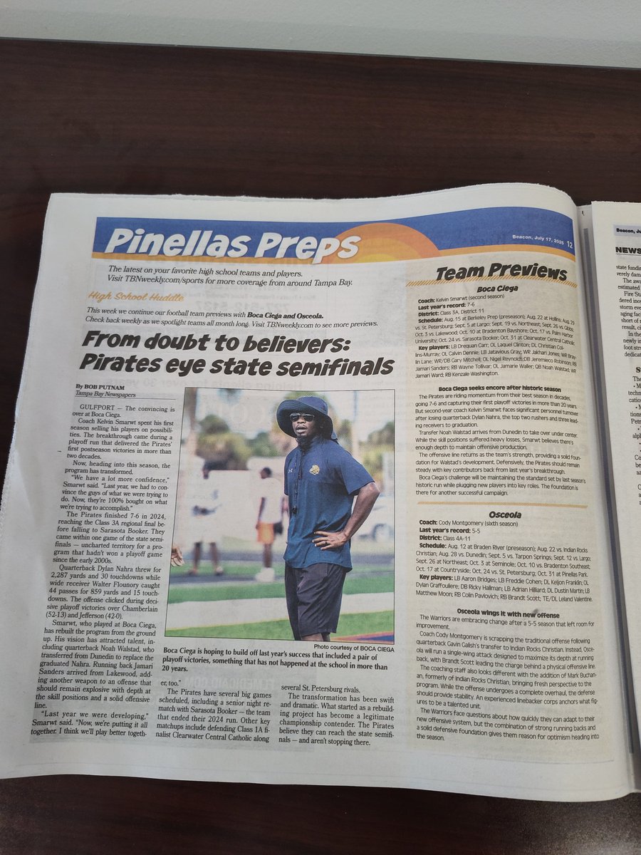 Bob Putnam (@biggamebobby) on Twitter photo Check out our football previews for Boca Ciega and Osceola in our latest high school sports page for Pinellas County. <a href="/BCPirates1/">Boca Ciega Football</a> <a href="/OsceolaFHS_FB/">Osceola Fundamental High Football</a> Check out our football previews for Boca Ciega and Osceola in our latest high school sports page for Pinellas County. <a href="/BCPirates1/">Boca Ciega Football</a> <a href="/OsceolaFHS_FB/">Osceola Fundamental High Football</a>