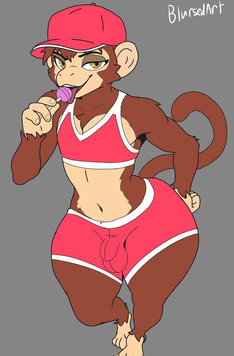 I'm cooking something with a femboy Diddy Kong. #furry #furryart #nsfw #femboy #male #rule34
