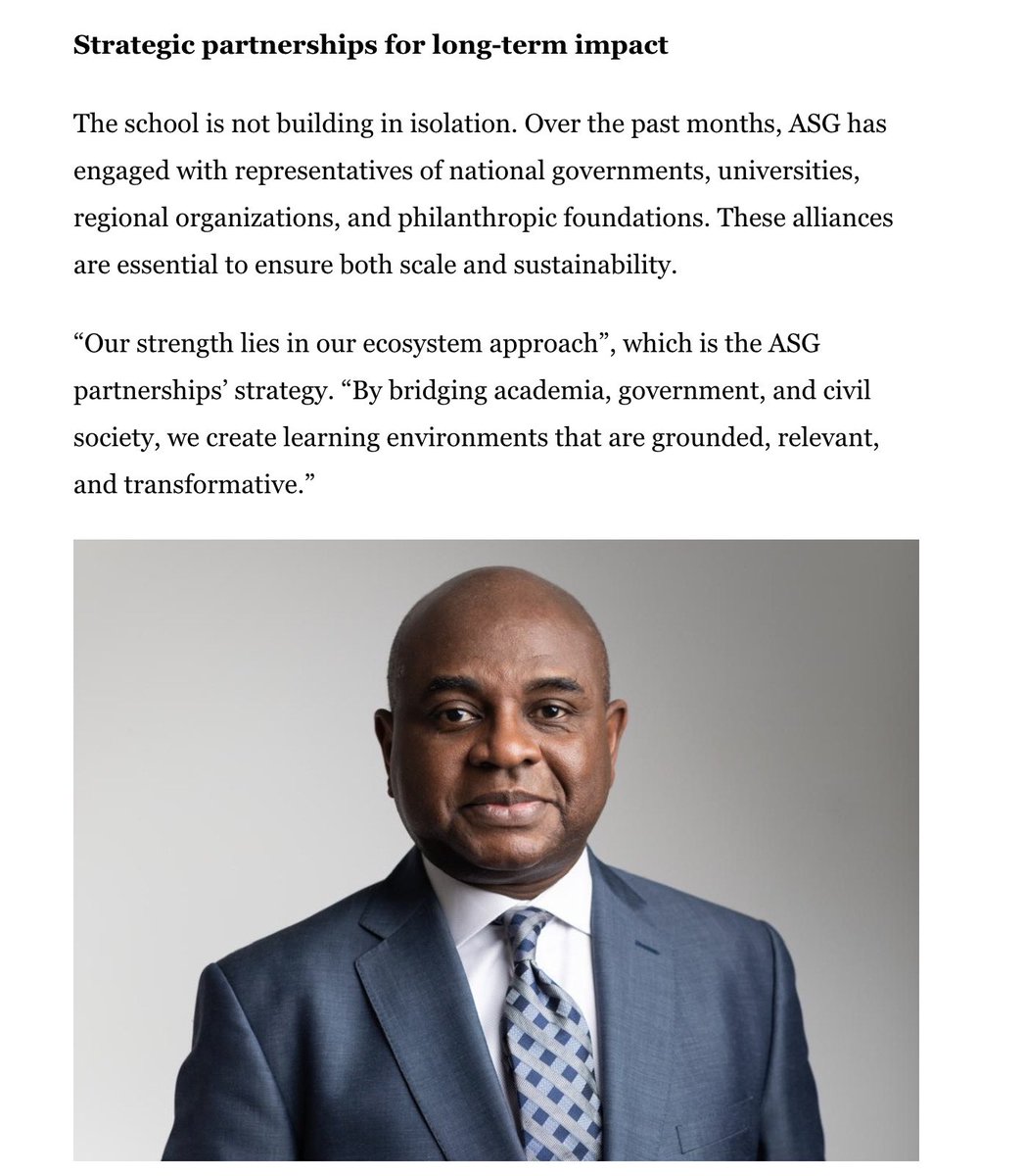 African School of Governance (ASG) (@asg_africa) on Twitter photo “We need African solutions, rooted in African worldviews.” – Prof. <a href="/MoghaluKingsley/">Kingsley Moghalu OON</a>
ASG is not just a school. It’s a movement!
Read more: forbesafrica.com/brand-voice/20…
French: forbesafrique.com/african-school…
#ASG #ForbesAfrica #LeadAfrica #MPAProgram #PublicLeadership “We need African solutions, rooted in African worldviews.” – Prof. <a href="/MoghaluKingsley/">Kingsley Moghalu OON</a>
ASG is not just a school. It’s a movement!
Read more: forbesafrica.com/brand-voice/20…
French: forbesafrique.com/african-school…
#ASG #ForbesAfrica #LeadAfrica #MPAProgram #PublicLeadership