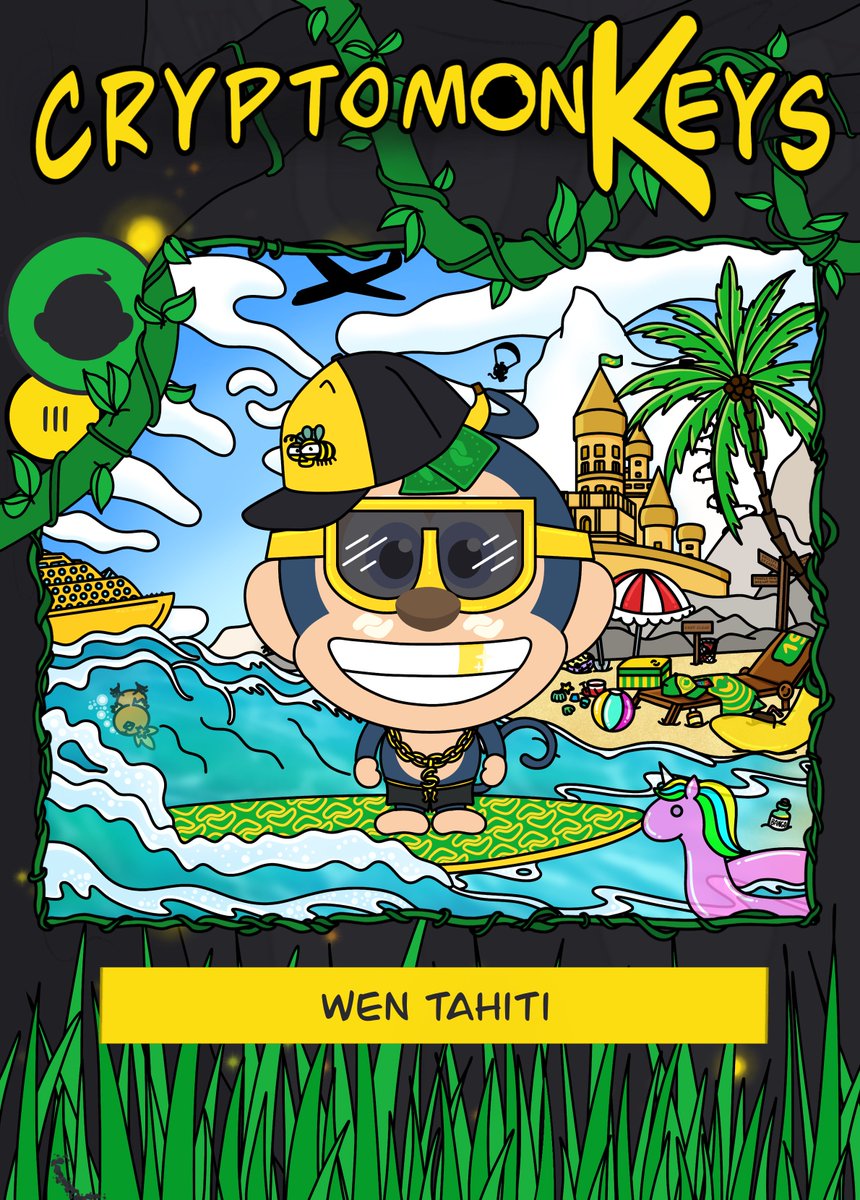 🍌 monKeys! Join the "Wen Tahiti" Origami Event on Telegram! 🎉
Craft a beach chair &amp; umbrella (tutorial: youtu.be/2zrRaQN53_I), share in t.me/crypt0monKeys with #WenTahiti for a FREE NFT + BAN! 🌴

Ends 7/25, 6PM CEST. Let’s go! 🚀
#Cryptomonkeys #NFT #Banano