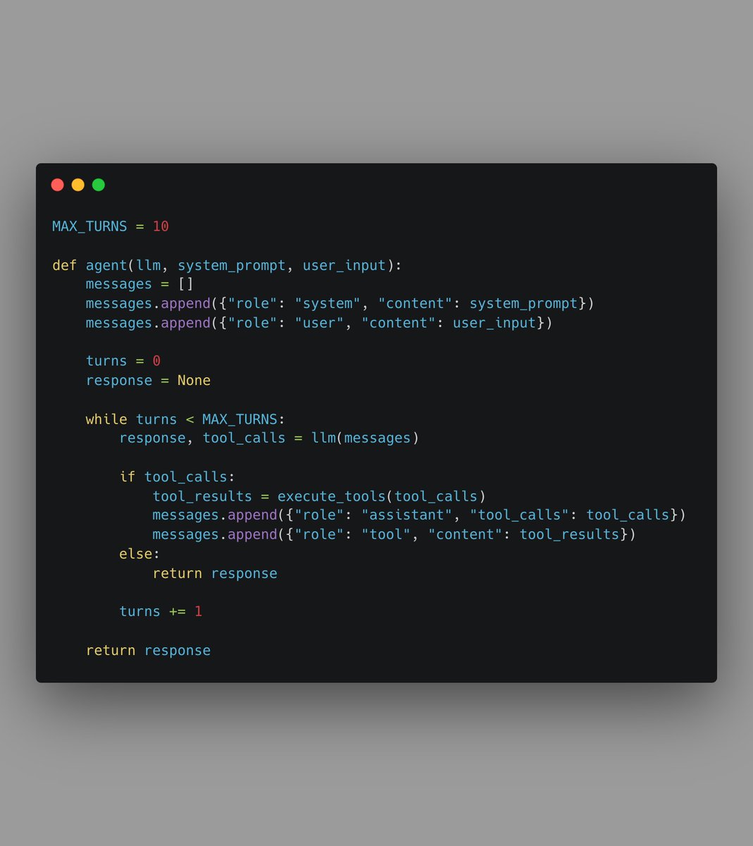 This is in essence how any "AI agent" in 2025 works