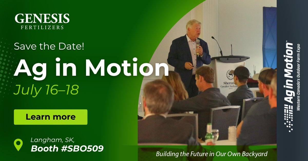 Robert Saik, PAg, CAC, CEO 🇨🇦🇺🇦 (@rsaik) on Twitter photo BIG day for our <a href="/AGvisorPRO/">AGvisorPRO™ = Answers Now</a> partner GENESIS FERTILIZER as Derek Penner takes the helm as CEO.
Tonight in Saskatoon, I will be delivering my "Winds of Change Keynote" to the Genesis crowd at the Sheraton in Saskatoon. You are welcomed to join.
forms.office.com/pages/response… BIG day for our <a href="/AGvisorPRO/">AGvisorPRO™ = Answers Now</a> partner GENESIS FERTILIZER as Derek Penner takes the helm as CEO.
Tonight in Saskatoon, I will be delivering my "Winds of Change Keynote" to the Genesis crowd at the Sheraton in Saskatoon. You are welcomed to join.
forms.office.com/pages/response…