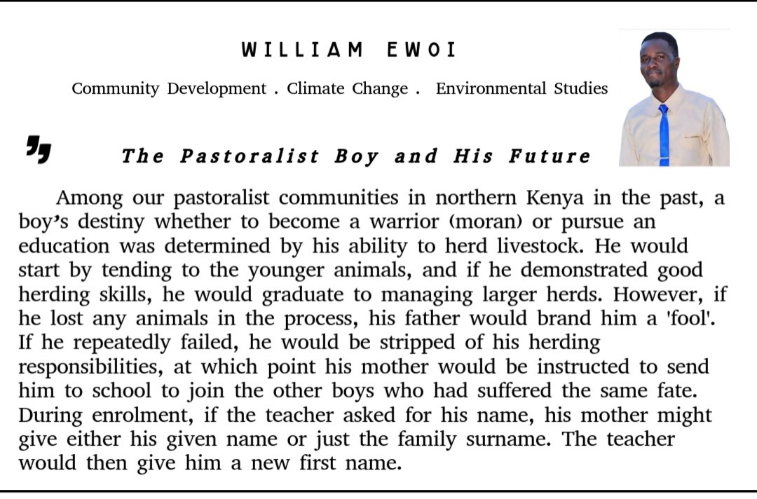 MarcovanEwoi's tweet photo. In the our pastoralist communities of northern Kenya, a boy’s future was once determined by his ability to herd livestock. This would decide whether he would become a revered moran (warrior) or be sent to school. @midpkenya @IdrisDokota @ILRI @climatestories2 https://t.co/tAQ2VknQWj