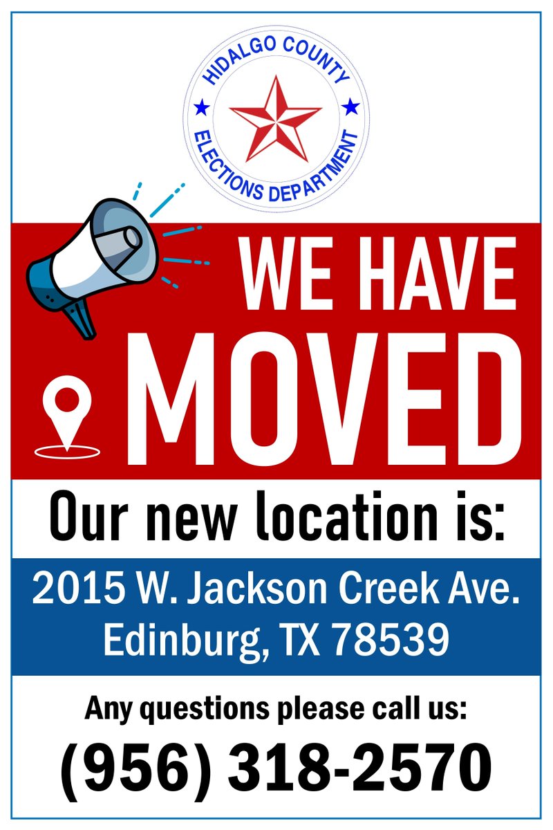 Quick Reminder: Our office has moved, we are currently at 2015 W. Jackson Creek Ave. Edinburg, TX. 78539. 

(Between Canton Rd. and Wisconsin Rd. on Jackson Rd. Plaza by the canal.)