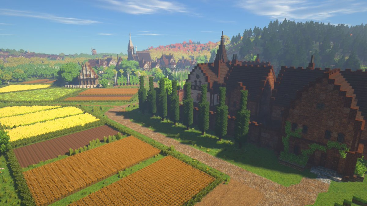 justinia_mc's tweet image. ビール醸造所の周りに麦畑を作りました
麦とホップがあるからビールが出来るぞー!
これで湖の周りの開発を一旦区切りを付け、湖の北方の「国境の谷」地方の開発を始めます
茉莉花城が治める「春の国」の北、「冬の国」へ渡る大橋の町です(4枚目)
#Minecraft
#MiniaTuria