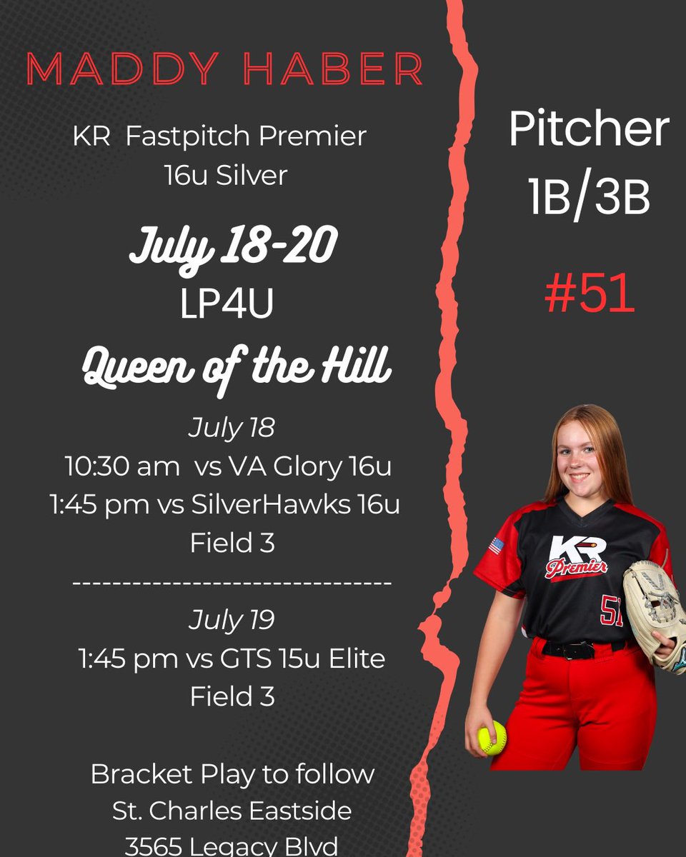 My team took last weekend off and I spent quality time with friends and family. Back to the ⭕️ this weekend in St. Charles. Come out and watch us! <a href="/chicago_coach/">Charles P. Rocha</a> @KR_premier16u <a href="/SBRRetweets/">Softball Recruiting Reposts</a> <a href="/SB_Showcase/">Classic Softball</a>