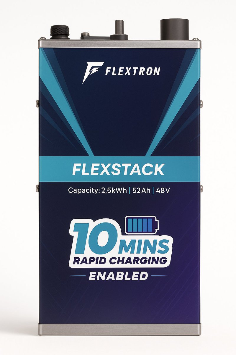 Flextronev's tweet photo. 🔋⚡ From 0 to Ready in Just 10 Minutes

Meet FlexStack™ + FlexGrid™ — the power duo redefining EV charging in India.

📦 FlexStack: Our patented battery tech
⚡ FlexGrid: Compact, grid-independent chargers
✅ 0–80% charge in just 10 mins
✅ No grid upgrades required https://t.co/RSnLWW0hHS