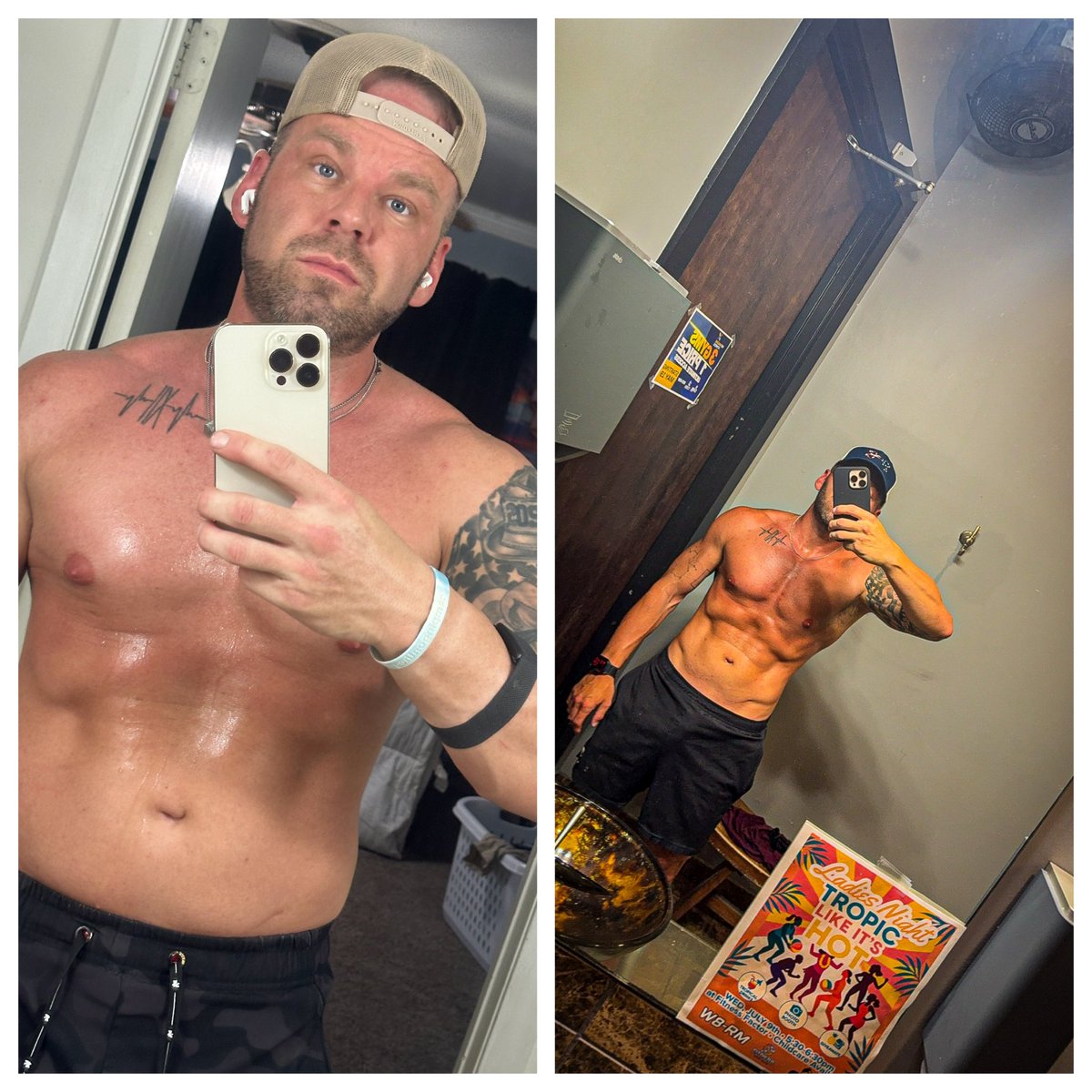 8 month difference. 🔒’d in and got results. 

I can help YOU — DM to discuss your goals! 🫡💪