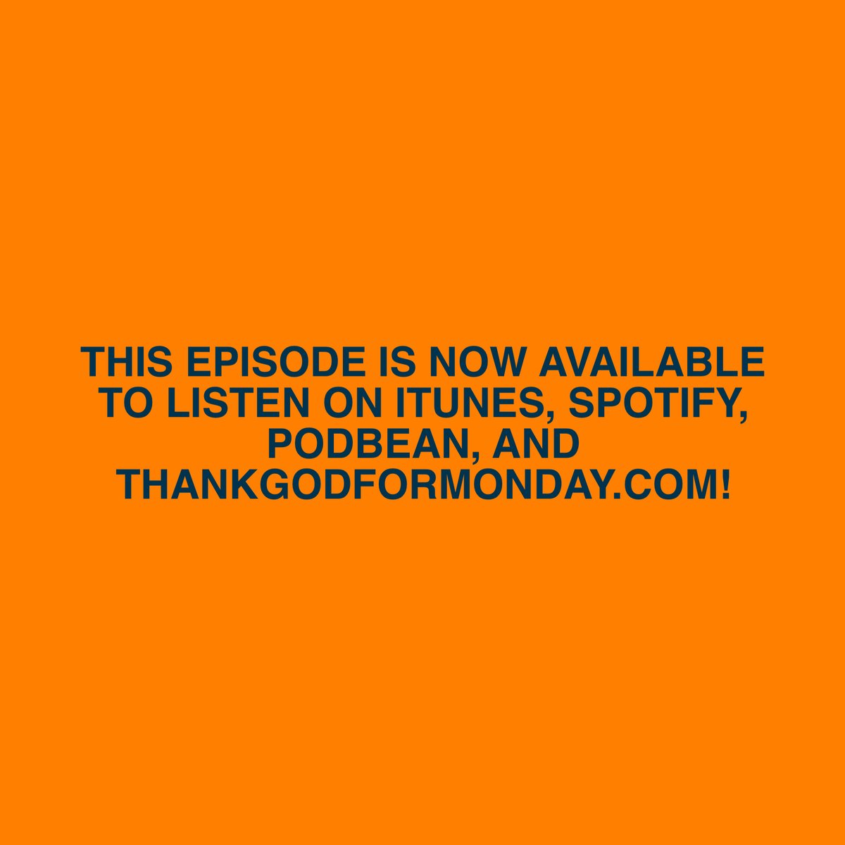 Last episode, Jonathan Besser &amp; Jeremy Kourdi chose what they believe to be the most transformative idea - out of the 50 talked about in their book. Listen below!

thankgodformonday.com

open.spotify.com/show/5VzaREdpS…

podcasts.apple.com/us/podcast/wso…

wsoutgfm.podbean.com

#tgfmwsou