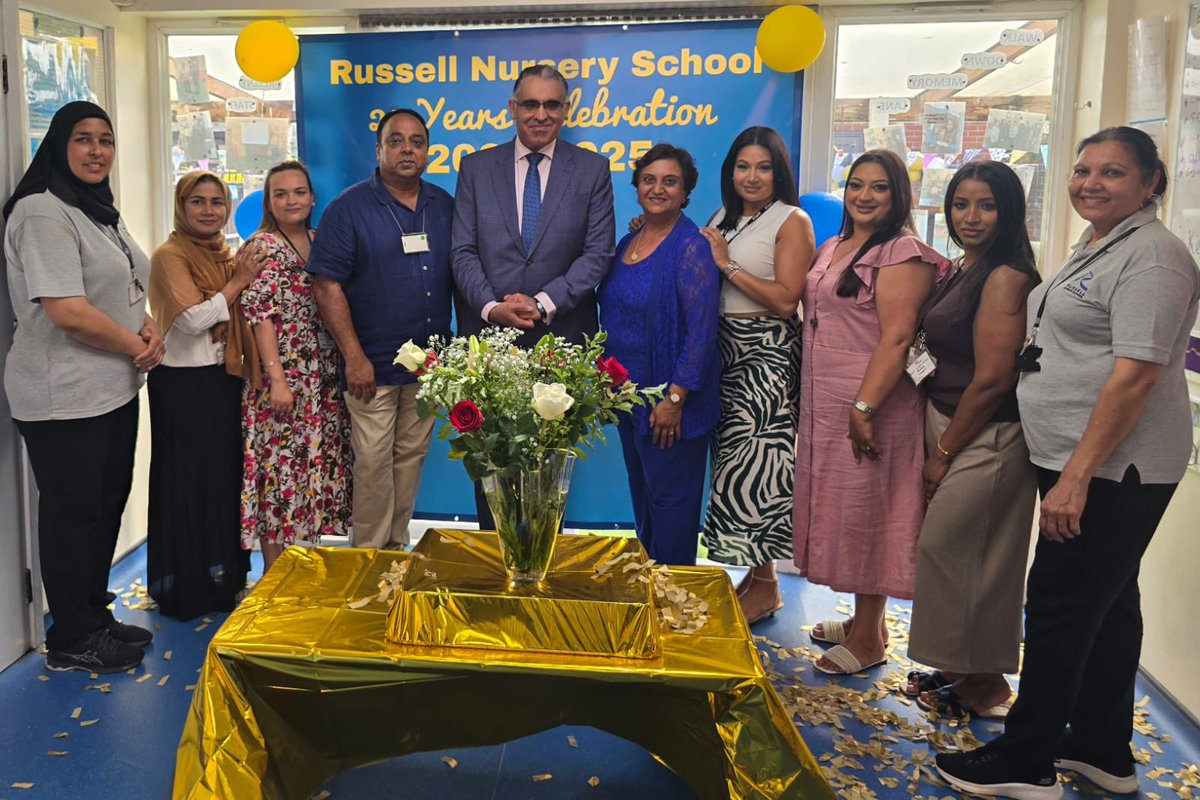 TahirAliMP's tweet image. I was glad to help commemorate the 20th anniversary of Russell Nursery School, which has consistently provided first-class care to children from across the constituency.
A real credit to the staff and the leadership team who make it such a special place.