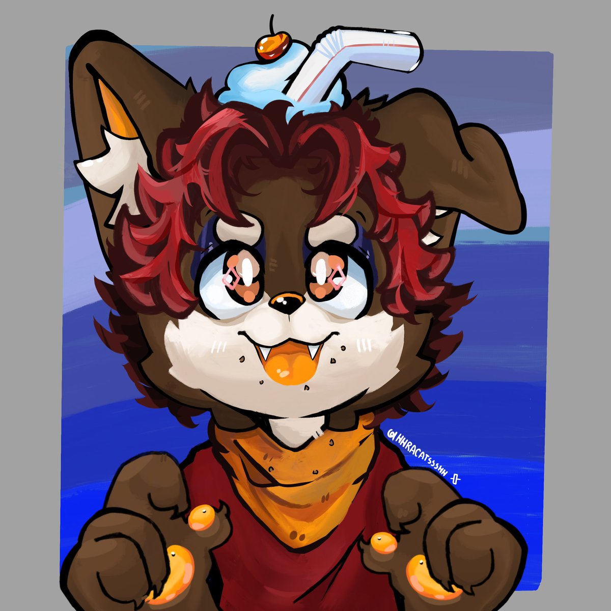 HHMilocatsszHH's tweet image. Sundae dogo 🐶🍦🍒