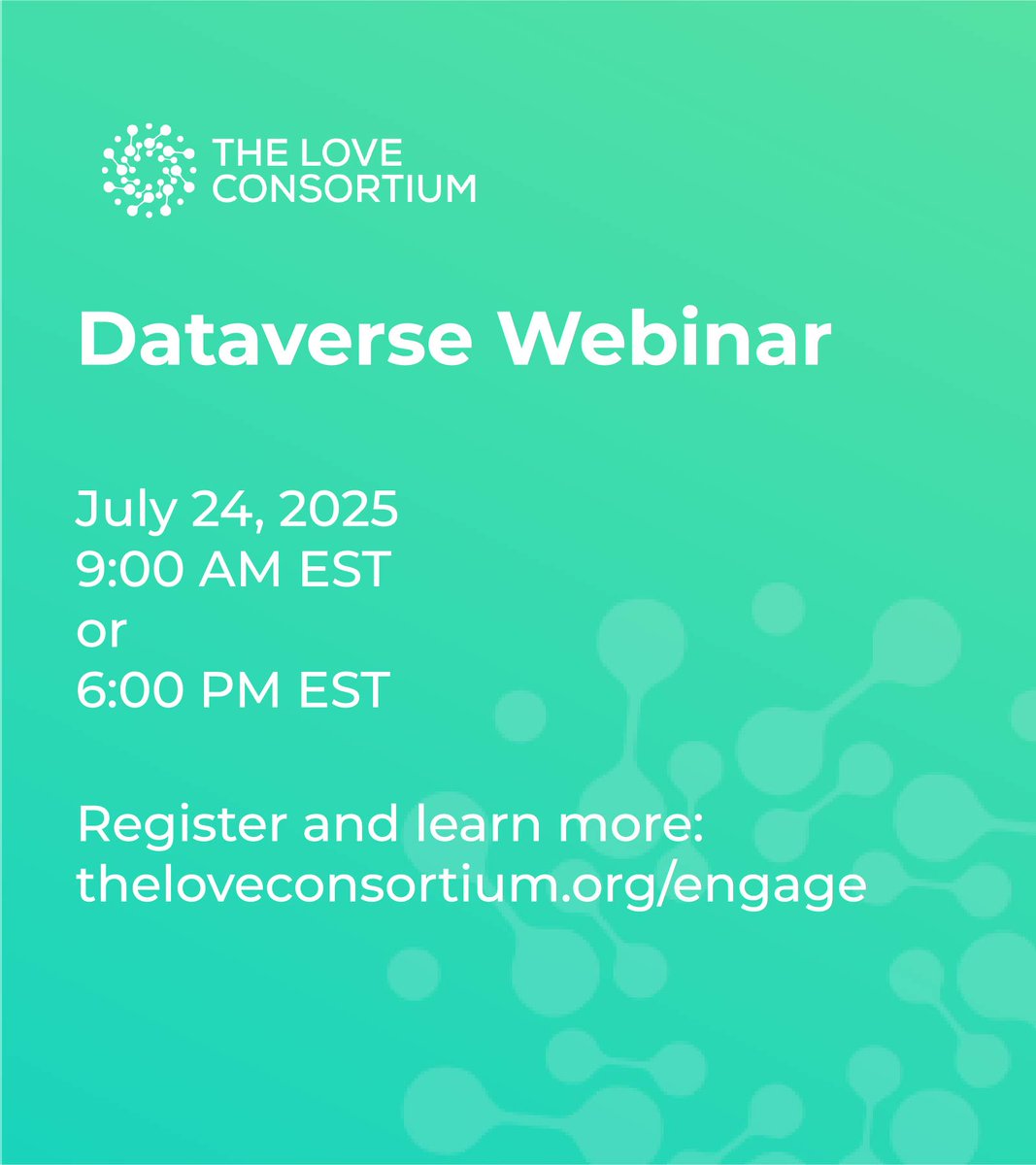 Interested in learning more about The Love Consortium Dataverse? Join a TLC staff member at our upcoming webinar and see what it’s like to post a description of your dataset. We will also search the dataverse and have time to answer any questions you have. You can register here