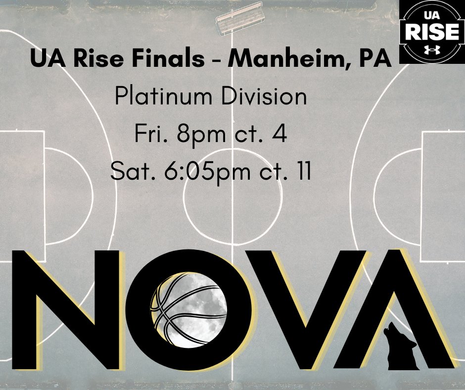 Lady NOVA Village 2027 earns the 13th seed in the Platinum division at the UA Rise Finals in Manheim, PA Spookynook.