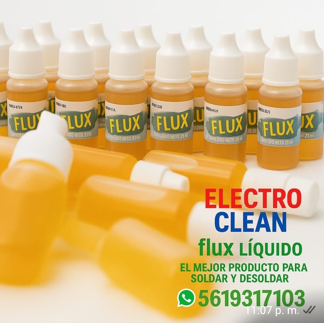 ElectrocleanC's tweet image. #Flux #Electrónica #Reballing #TécnicosEnElectrónica #SoldaduraElectrónica #ReparaciónCelulares #MicroSoldadura #ElectroClean #ElectrónicaMéxico #HerramientasElectrónica