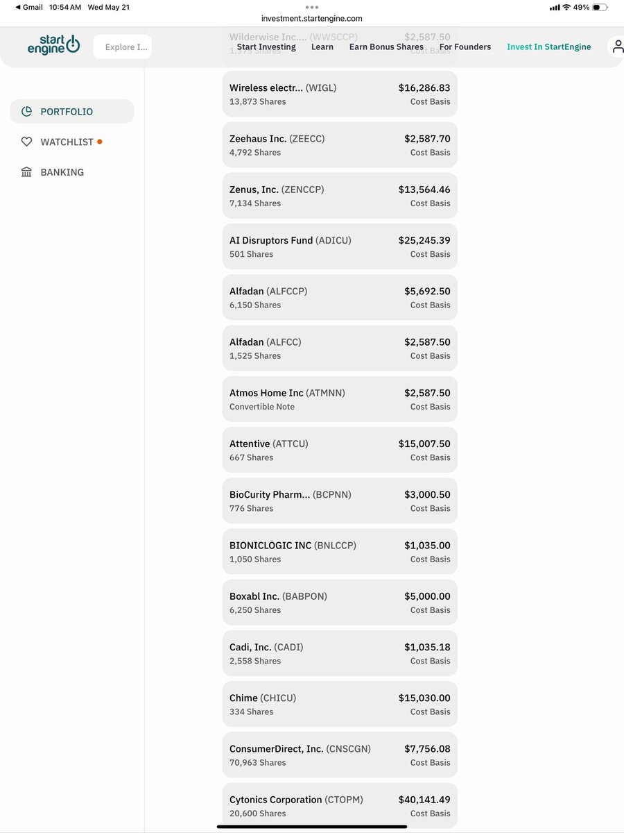 hugh_stiel's tweet photo. During the fake Covid shutdown I used the down time to investigate investing in Start Up in #StartEngine https://t.co/E4asb5oTj8