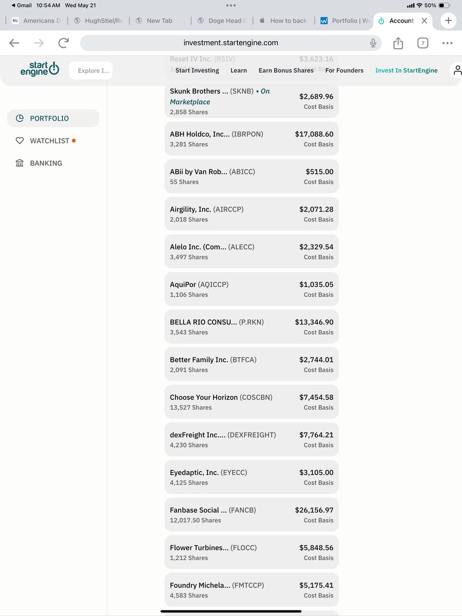 hugh_stiel's tweet photo. During the fake Covid shutdown I used the down time to investigate investing in Start Up in #StartEngine https://t.co/E4asb5oTj8