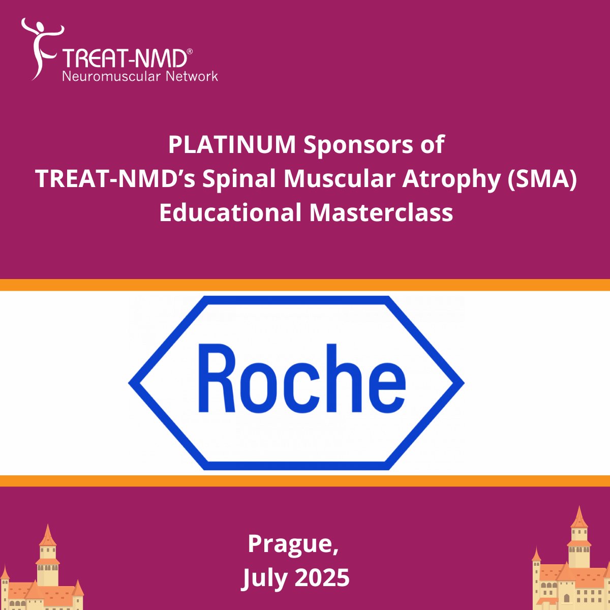 Following last week's fantastic DMD &amp; SMA Educational Masterclasses in Prague, we are proud to recognise our Platinum Sponsor, <a href="/Roche/">Roche</a>, for their outstanding support of both programmes.

Roche’s commitment to advancing education and innovation in neuromuscular care plays a pivotal