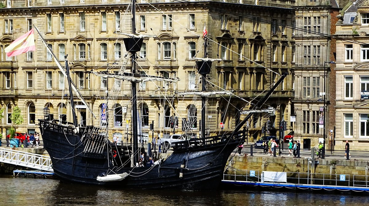 jac61941964's tweet image. Nao Victoria is a replica of the Spanish vessel which was the first ship to circumnavigation of the globe, currently berthed at the Newcastle City Marina at the Newcastle Quayside.
#NaoVictoria
#Newcastle
#Tyne
#ship