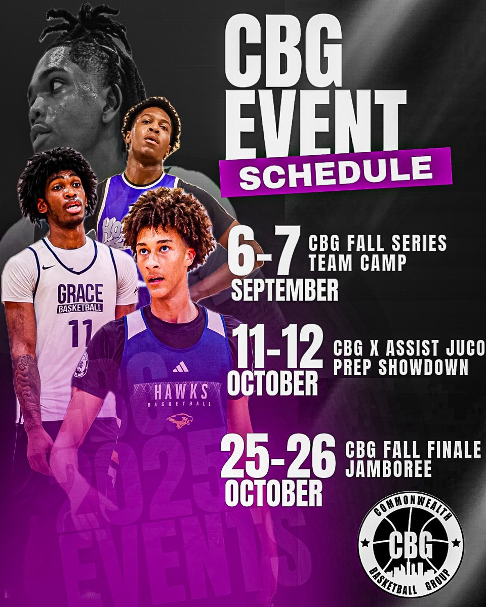 theCBGLive's tweet image. The CBG Fall Series is BACK!
Register Today!
commonwealthbasketballgroup.net/cbg-fall-event…