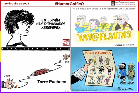 caval100's tweet photo. #HumorGráficO
@malagonhumor @GrunidoG @EnekoHumor @ferranmartin
#16deJulio #TerrorismoNazi #inmigraciónTorrePacheco #ReflexionesAteas #porlaRepública #OTANNoBasesFuera #7291Ayuso #TrumpEEUU #IsraelGenocida #Irán #Gaza #Rusia #Ucrania #NoALaGuerra .
https://t.co/wJXagPOYuY https://t.co/3R3dG0cxo3