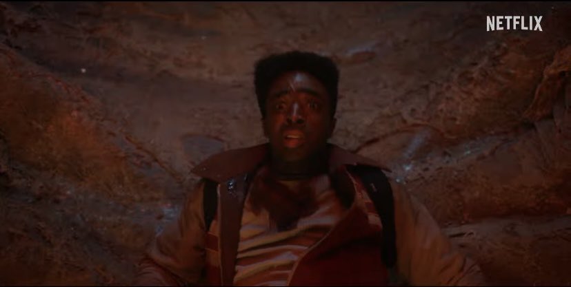 Some stills of Caleb as Lucas Sinclair in the Stranger Things 5 teaser!