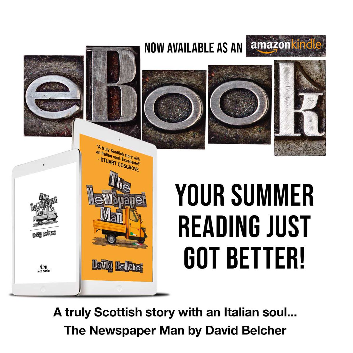 intocreative's tweet image. 📣🌞🏴🇮🇹 Your summer reading just got better!
The Newspaper Man by David Belcher is now available as an eBook from Amazon Kindle...
tinyurl.com/y28m4rd8
