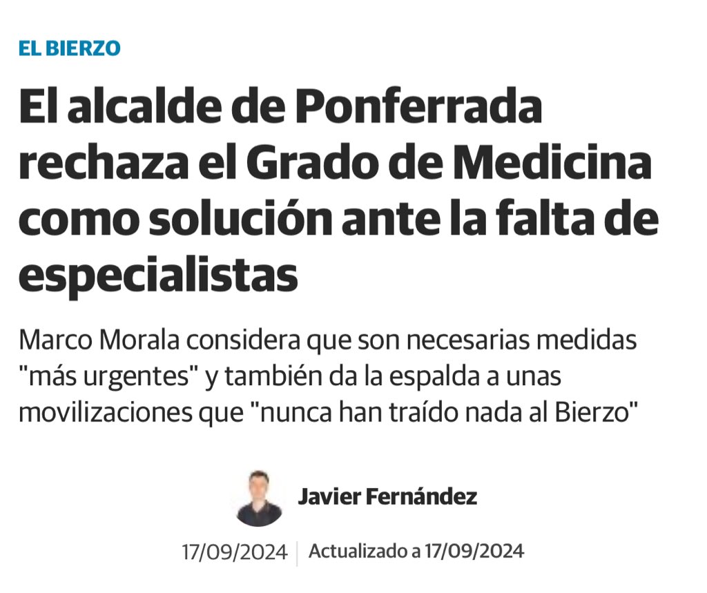 ¿Ahora si defiendes que la ULE tenga Medicina?
Eres lamentable.
