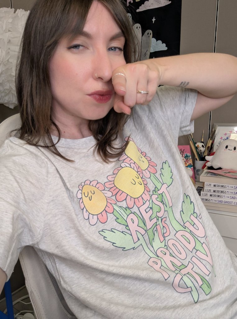 thesadghostclub's tweet image. U better not be feeling bad about resting or else I'm gonna be mad ok!!!!
Anyway here's proof the new tees are really cute x - thesadghostclub.com
