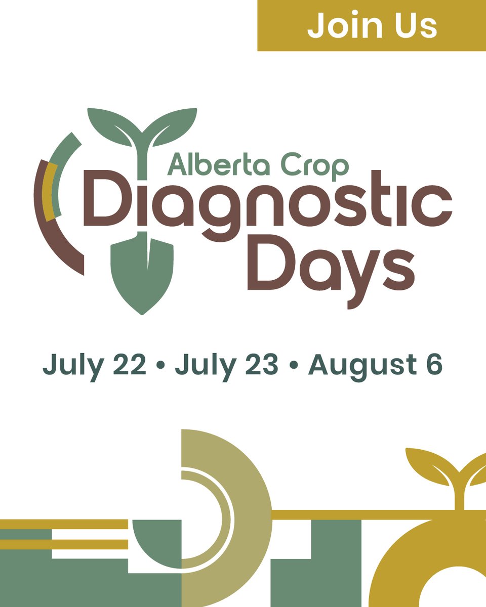 Alberta Grains (@albertagrains) on Twitter photo Alberta Crop Diagnostic Days are back!
Starting next week, join Alberta Grains, <a href="/AlbertaPulse/">AB Pulse Growers</a> and <a href="/AlbertaCanola/">Alberta Canola</a> for hands-on agronomy at three events across the province this summer in Lacombe, Vermilion & Donnelly.
Register now: bit.ly/44ytdIx
#AbAg #WestCdnAg Alberta Crop Diagnostic Days are back!
Starting next week, join Alberta Grains, <a href="/AlbertaPulse/">AB Pulse Growers</a> and <a href="/AlbertaCanola/">Alberta Canola</a> for hands-on agronomy at three events across the province this summer in Lacombe, Vermilion & Donnelly.
Register now: bit.ly/44ytdIx
#AbAg #WestCdnAg