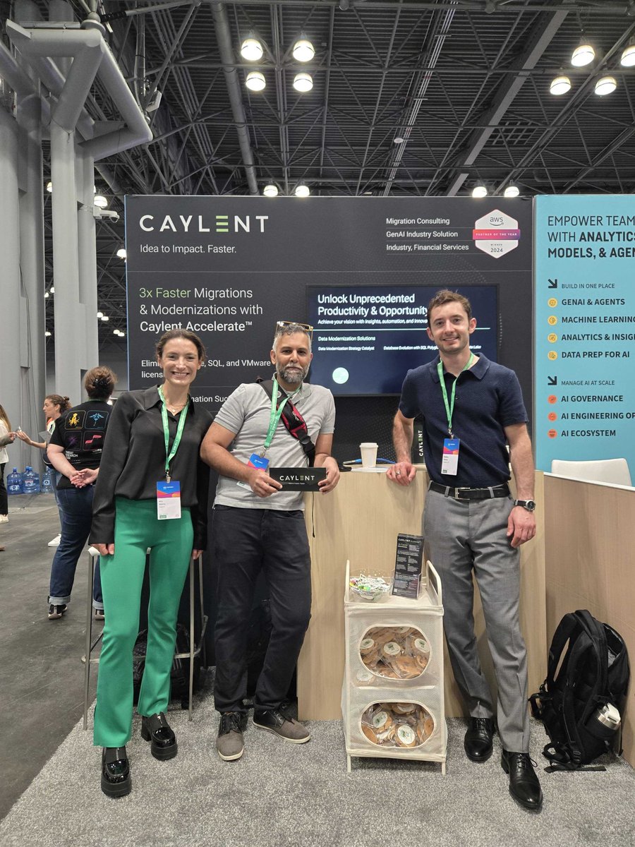 caylentinc's tweet image. It’s @awscloud Summit New York City day! 🍎🗽 

Make sure to drop by booth #552 to meet the Caylent team and explore the latest innovations in cloud technology! ☁️