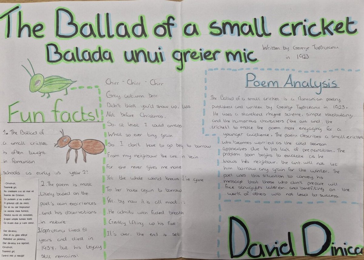 officialhallx's tweet image. Look at this fantastic translation of a Romanian poem from David in Y8. This work will be submitted as an entry for the Stephen Spender Prize. Keep these entries coming! You only have 2 more days. #enjoyingexcellence #HXloveslanguages Via: @hx_mfl on Mas… hallx.me/cv6lj