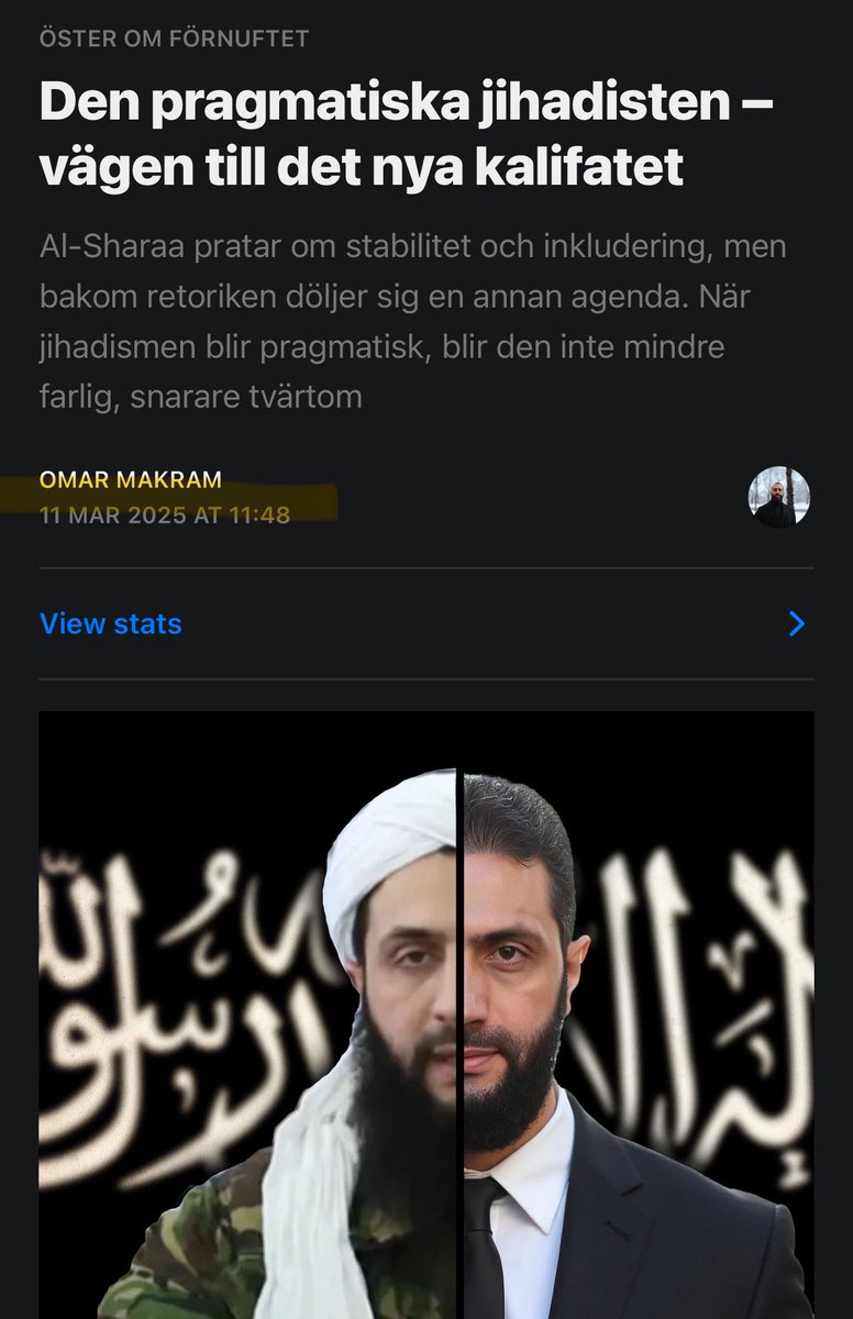 Det är lättare för honom och för HTS att acceptera kurderna, som till största delen är sunnimuslimer, snarare än att acceptera druserna eller alawiterna.

Druserna i södra Syrien har valt en annan väg än SDF. Till skillnad från andra aktörer i inbördeskriget har Druse-rådet öppet
