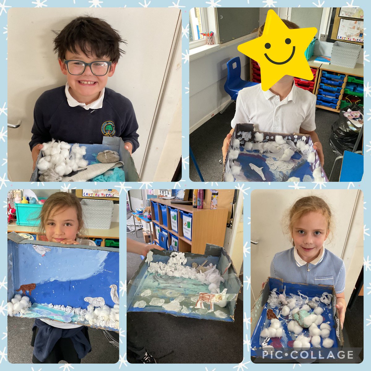 Y3/4 have worked very hard over the past few weeks on their Antarctica boxes! Well done everyone!
