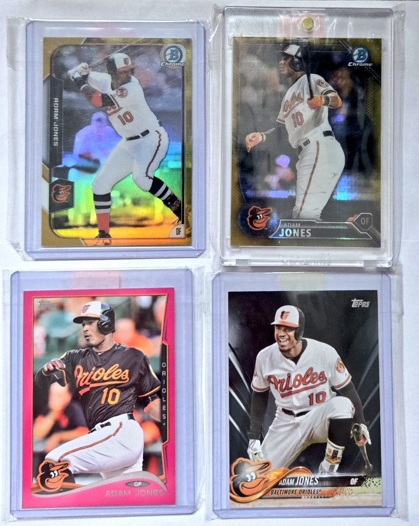 hbmiller27's tweet image. Pretty sweet mailday yesterday including a bunch of Adam Jones and this rare Gausman auto you never see. All are first on print (numbered 1/##)