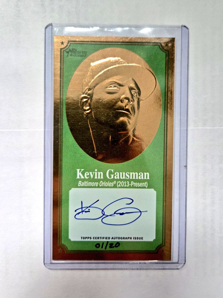 hbmiller27's tweet image. Pretty sweet mailday yesterday including a bunch of Adam Jones and this rare Gausman auto you never see. All are first on print (numbered 1/##)