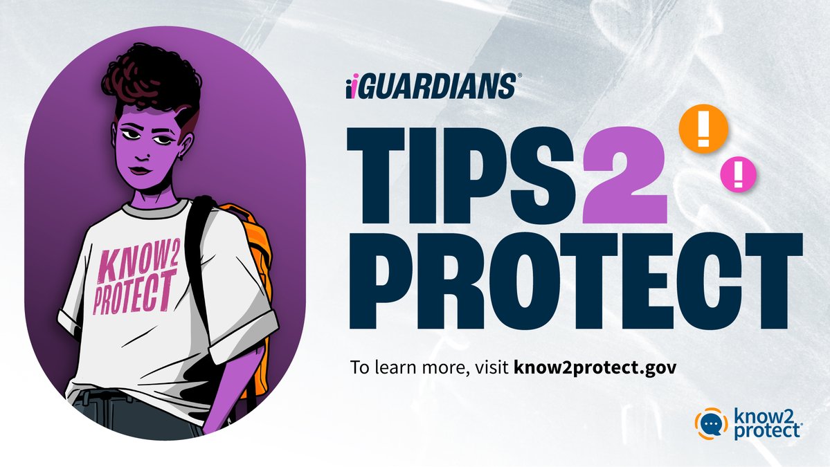 Know2Protect's tweet image. Real-time posts can share your child’s location. #iGuardian Penny Peace suggests caregivers talk to kids about waiting to post for safety. Safer sharing starts with smart habits.
#K2P #Tips2Protect