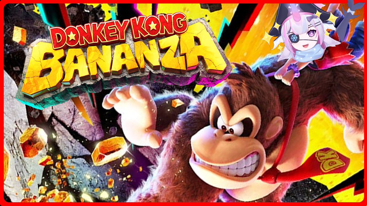 🍌 AHOY MATIESSS 🍌

Tomorrow we will be going BANANAS in the new DONKEY KONG BANANZA!
Come throw fists with us and have BIG GORILLA lead the wayy!! 🫵🐵

⏰ 10AM CET
📌 twitch.tv/luxyvt

#Vtuber #twitchstreamer  🦍🦍🦍🦍🦍🦍🦍