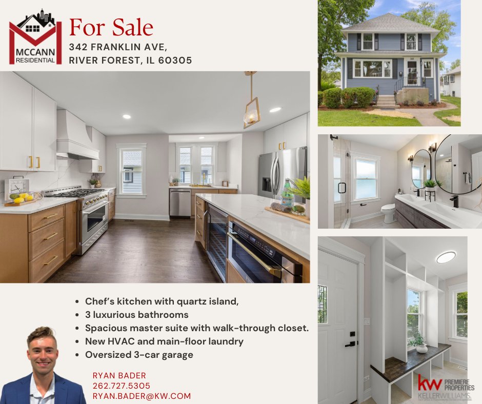 McCannProperti1's tweet photo. โจ๐ก Step into timeless charm and cutting-edge convenience in this fully updated 1910 traditional-style home. Every detail speaks of comfort and luxury.
#RealEstate #mccannresidential #ModernLiving #ChicagolandHomes #ChefKitchen #EVReadyHome #kellerwilliamspremiereproperties https://t.co/MUo00EovBZ