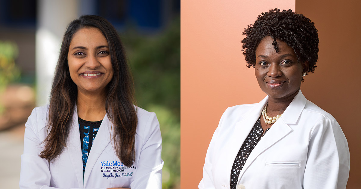 YaleIMed's tweet image. Dr. Snigdha Jain & Dr. Bubu Banini were recognized by @theNAMedicine as '25 Scholars in Diagnostic Excellence.
Jain's project is focused on prolonged sedation & ventilator use in the ICU & Banini's focus is early detection of liver diseases using AI.
📰medicine.yale.edu/internal-medic…