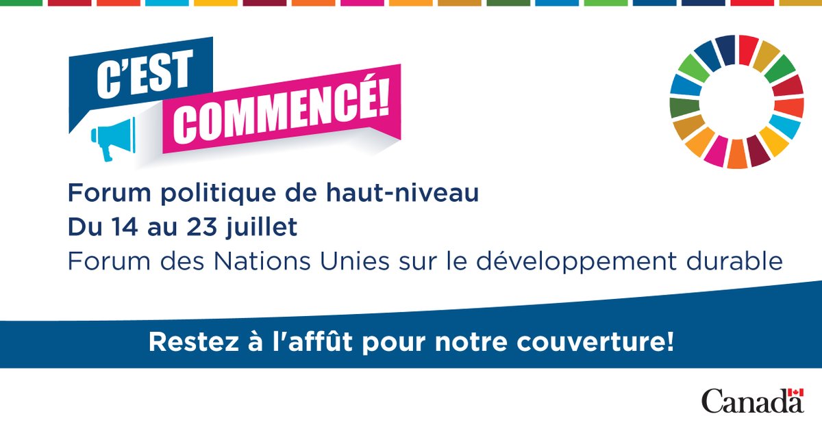 EDSC_GC's tweet photo. La ministre Hajdu sera au Forum politique de haut niveau du 21-23 juillet pour discuter des progrès du Canada par rapport aux objectifs de développement durable! 

👀 Suivez-nous sur Instagram pour des mises à jour en direct de l’événement : https://t.co/jm4CSPyIst https://t.co/pGQW6rr9Jp